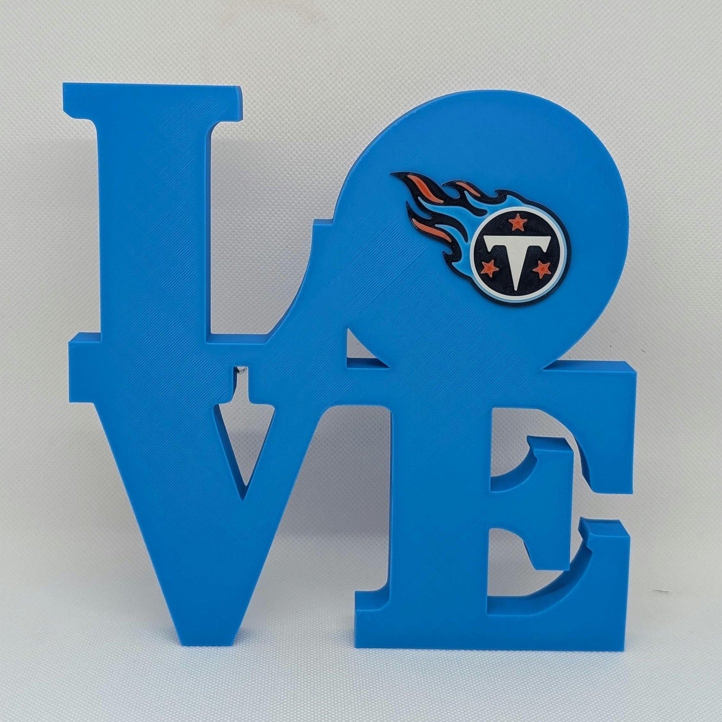 Tennessee Titans Love Park Sign - LOVE Statue For Mancave - 8x8 inches