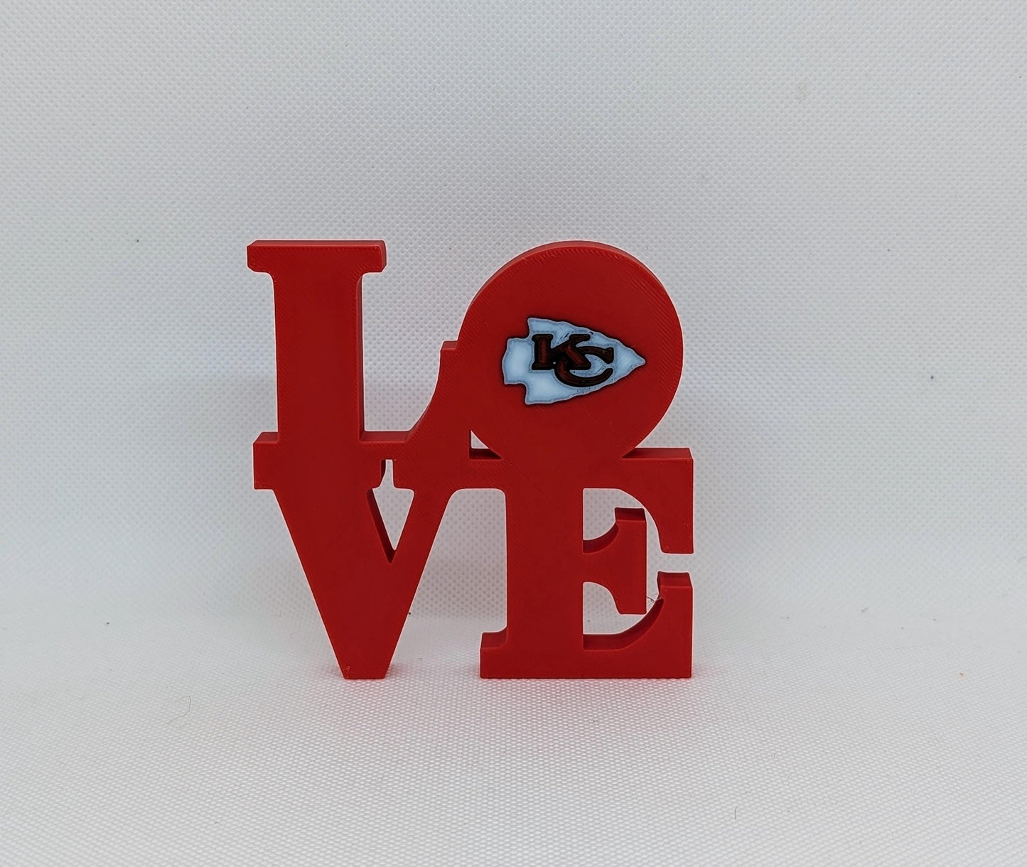 Kansas City Chiefs Love Park Sign - LOVE sign For Mancave