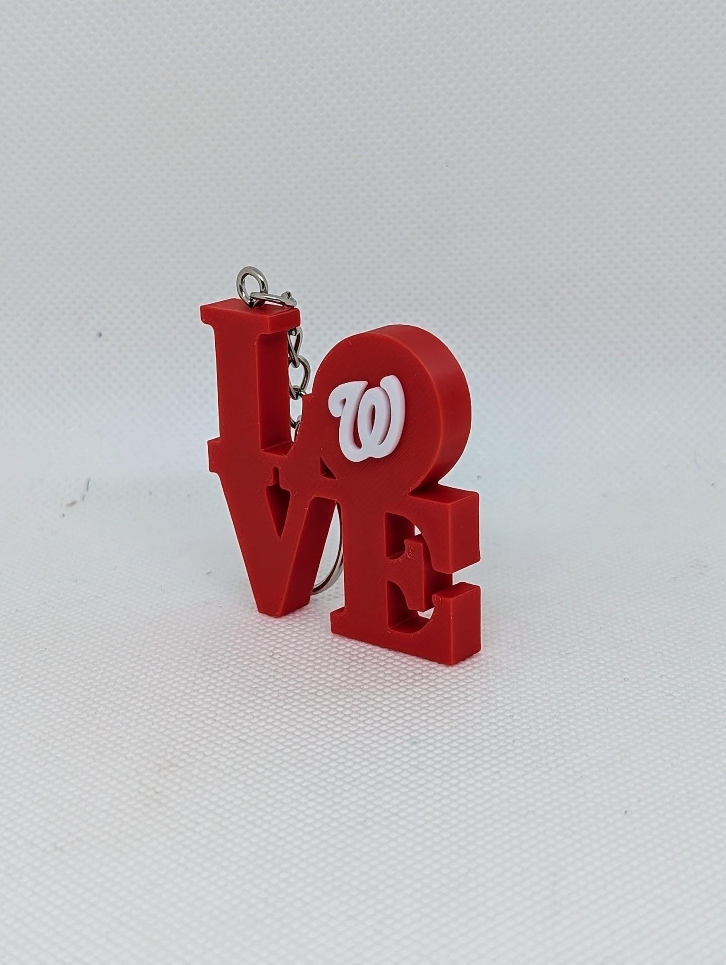 MLB Washington Nationals Keychain - Love Park Keychain 2x2 Inches