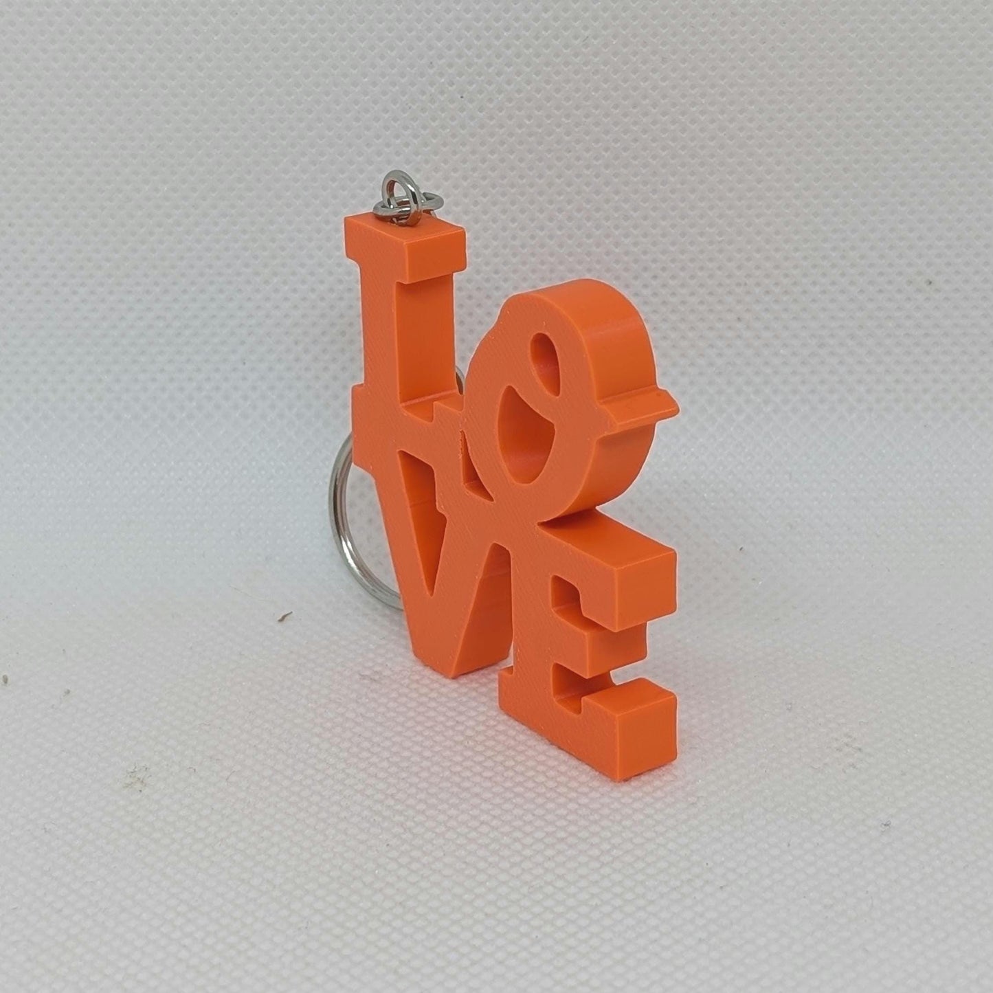 MLB Baltimore Orioles Keychain - Love Park Keychain 2x2 Inches