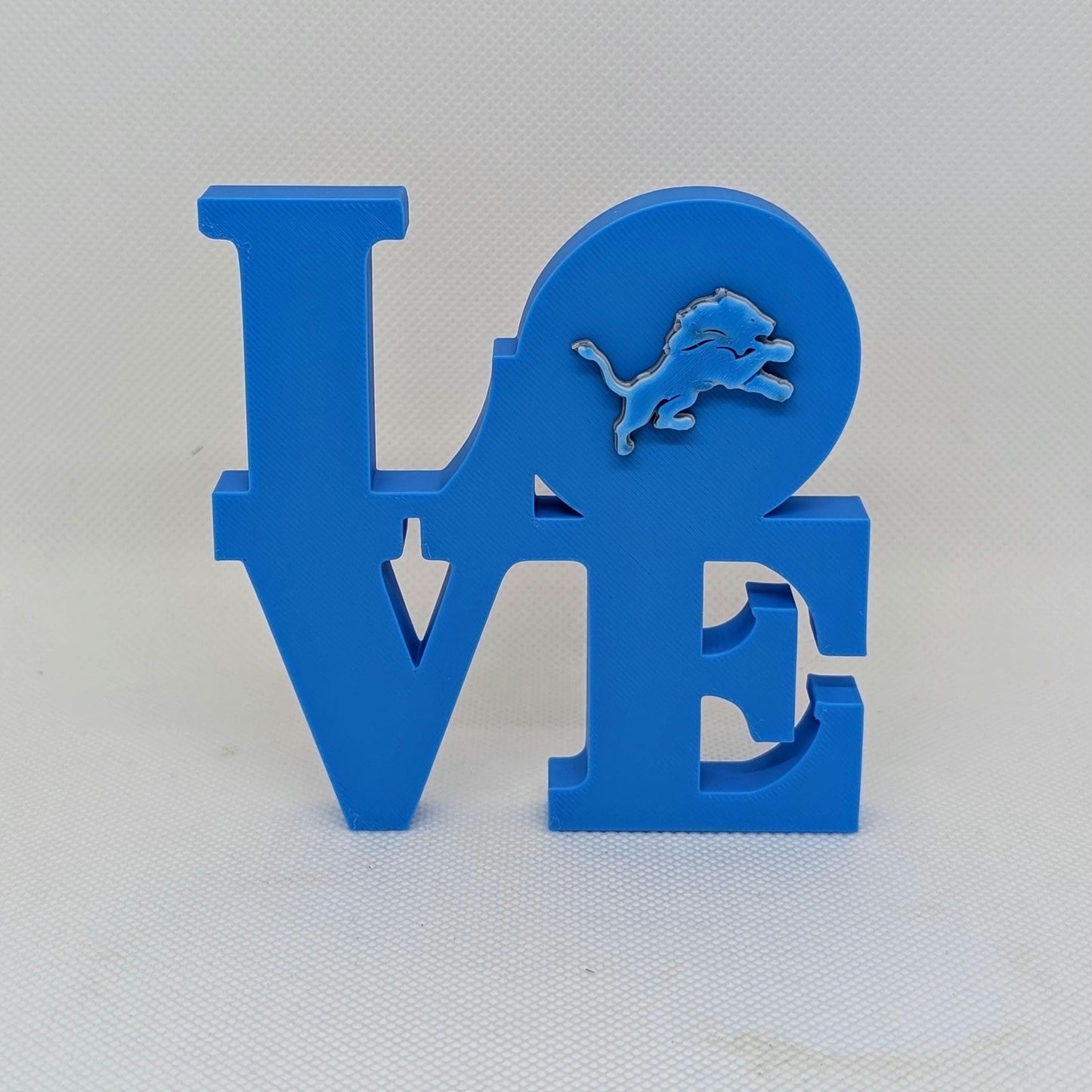 Detroit Lions Love Park Sign - LOVE sign For Mancave