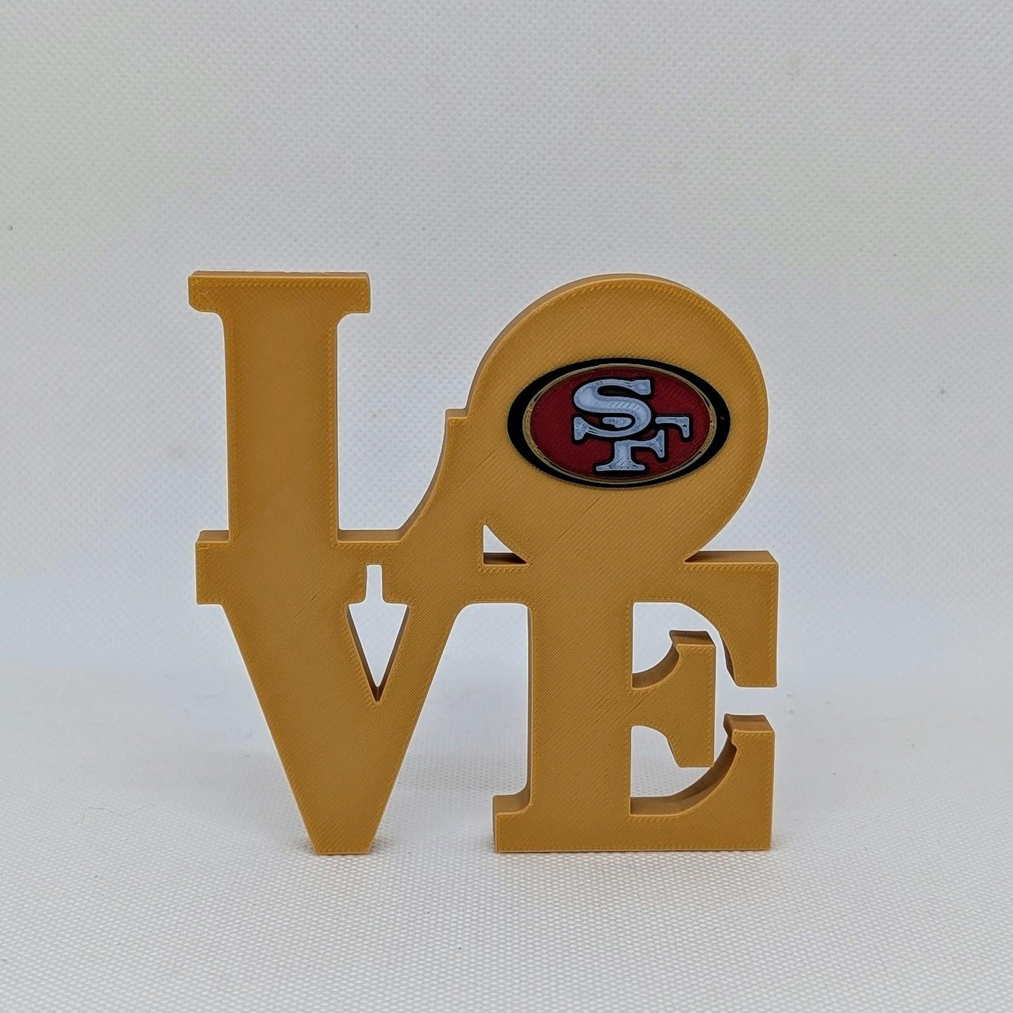 San Francisco 49ers Love Park Sign - LOVE Statue For Mancave