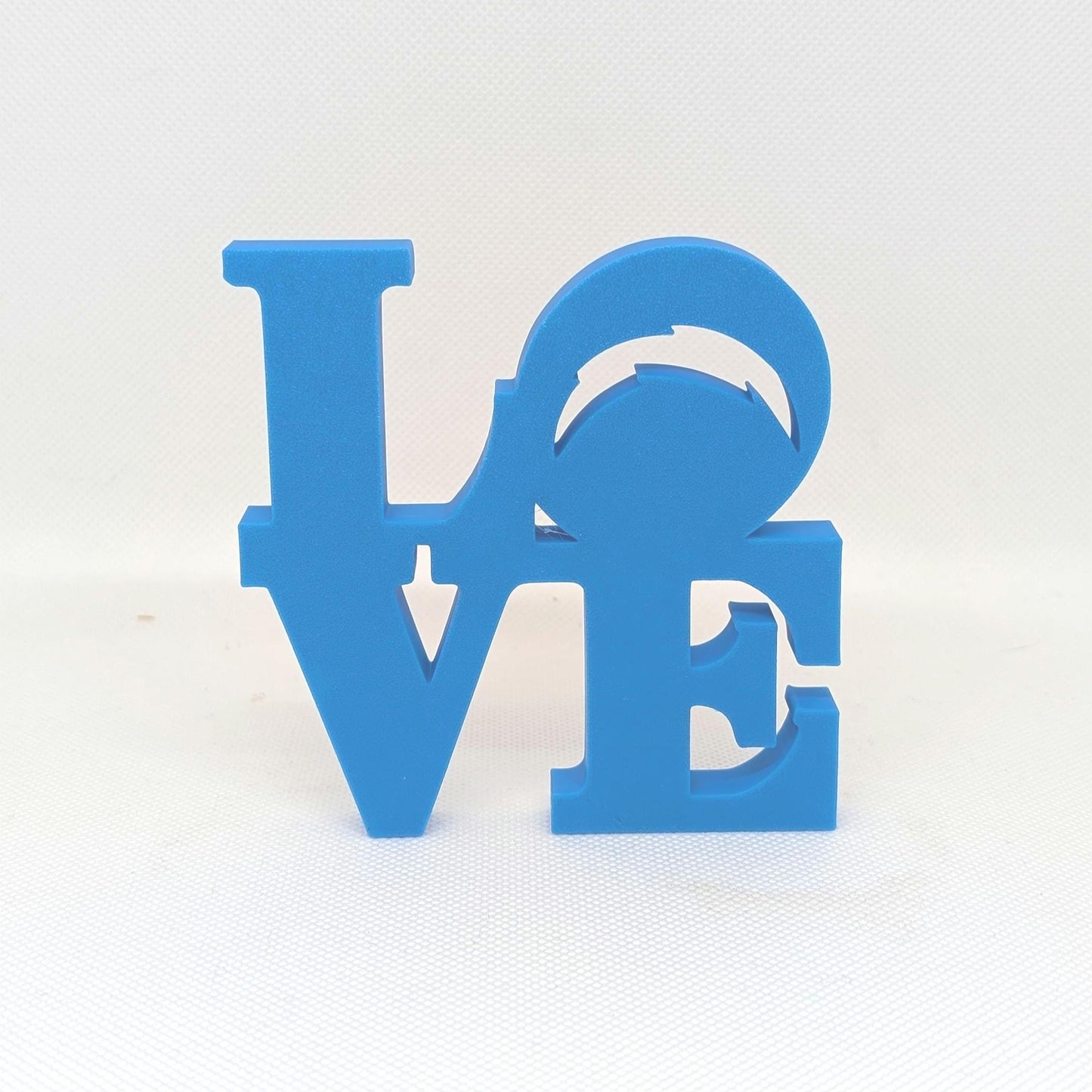 Los Angeles Chargers Love Park Sign - LOVE sign For Mancave