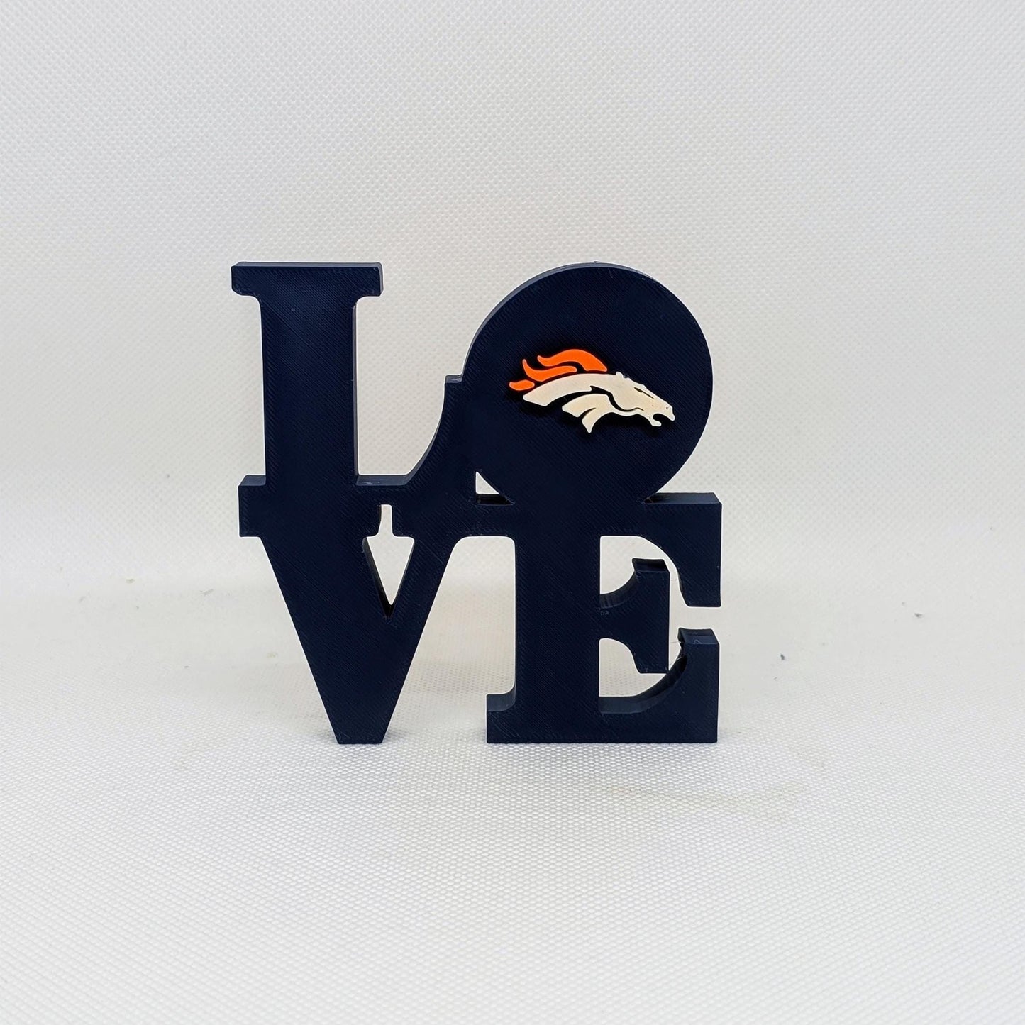 Denver Broncos Love Park Sign - LOVE sign For Mancave