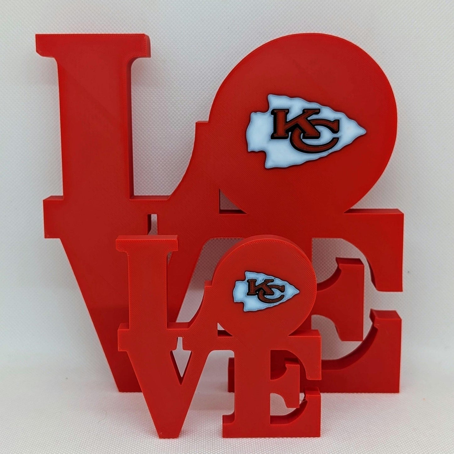 Kansas City Chiefs Love Park Sign - LOVE sign For Mancave