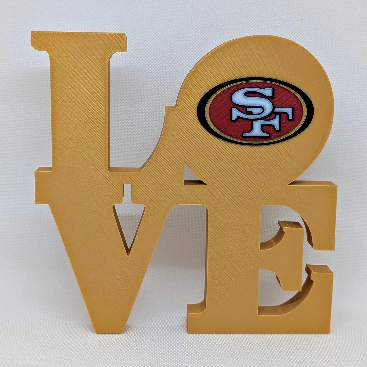 San Francisco 49ers Love Park Sign - LOVE Statue For Mancave