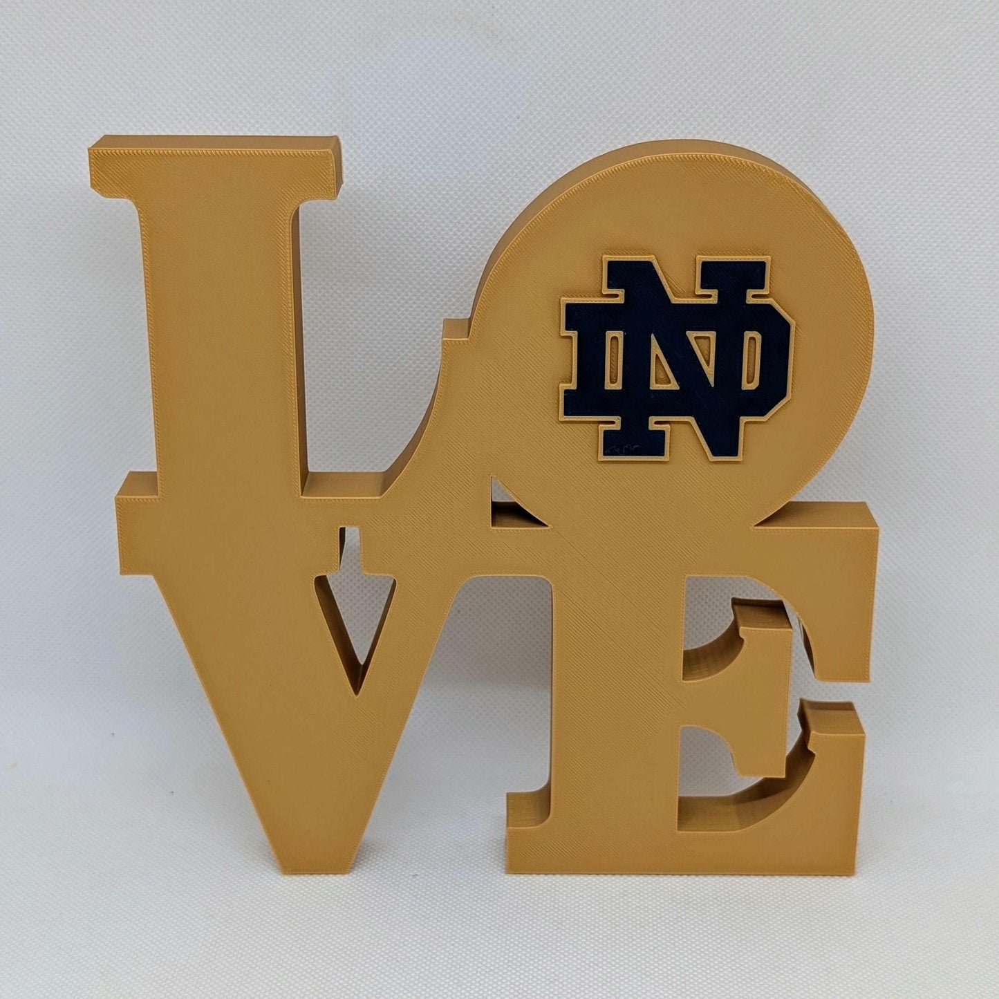 Notre Dame Fighting Irish Love Park Sign For Mancave