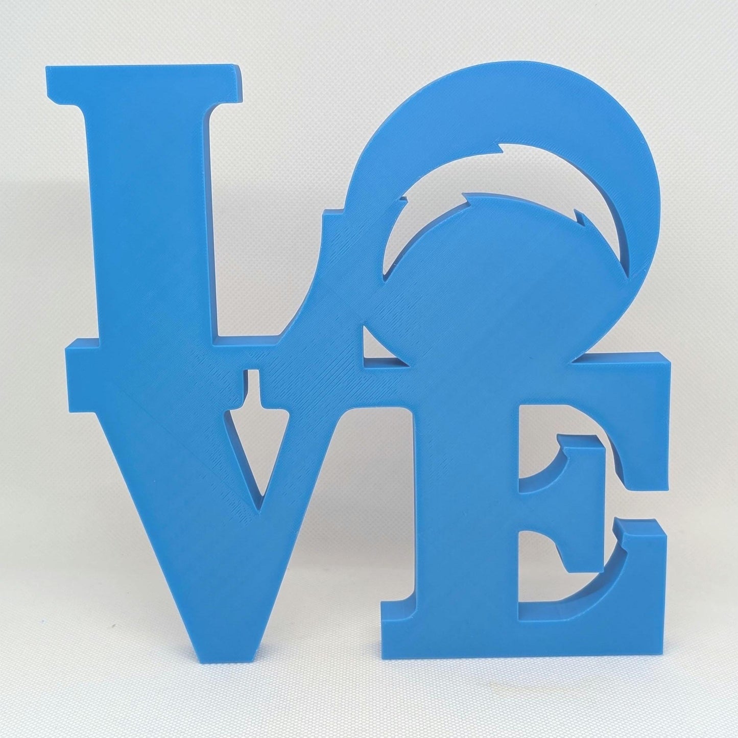 Los Angeles Chargers Love Park Sign - LOVE sign For Mancave