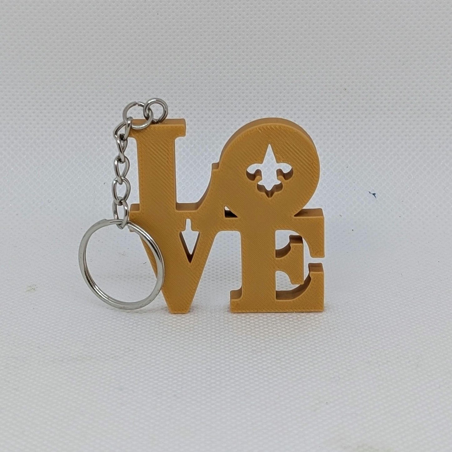 New Orleans Saints Keychain - Saints Love Park Keychain 2x2 Inches