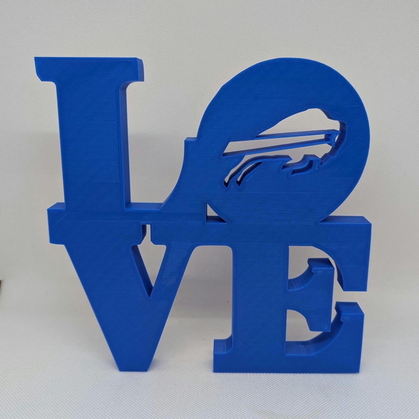 NFL Buffalo Bills Love Park Sign - LOVE sign For Mancave - 8x8 inches