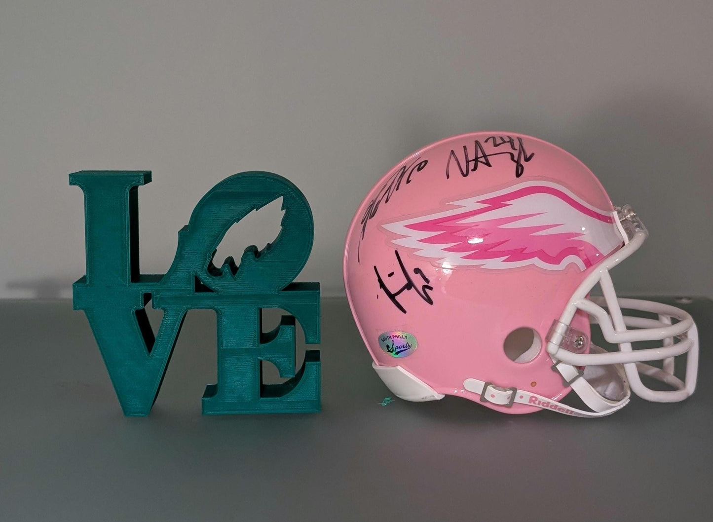 Philadelphia Eagles Love Park Sign - Philly LOVE sign For Mancave