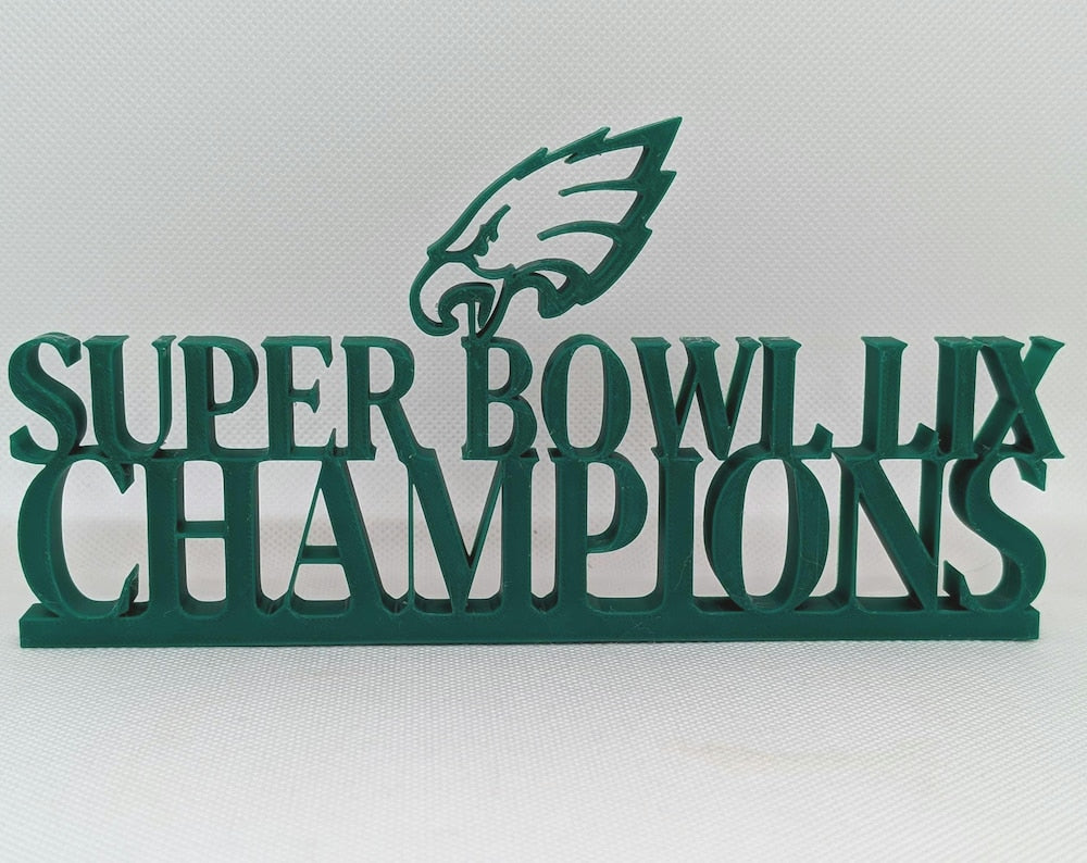 Philadelphia Eagles Super Bowl LIX Champions' or Belt to Ass sign For Mancave - 8x4 inches