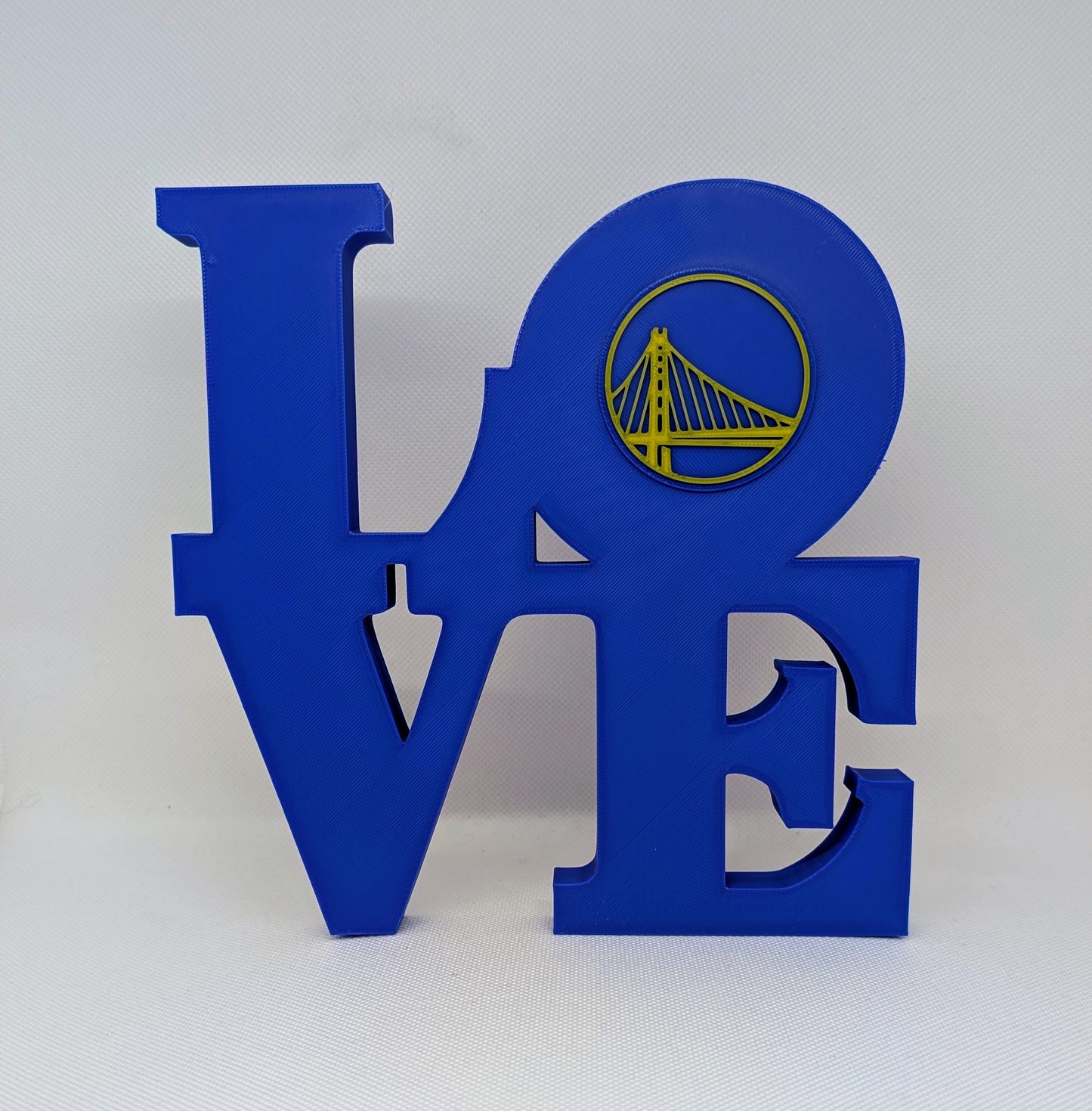 Golden State Warriors Love Park Sign - LOVE Statue For Mancave - 8x8 inches