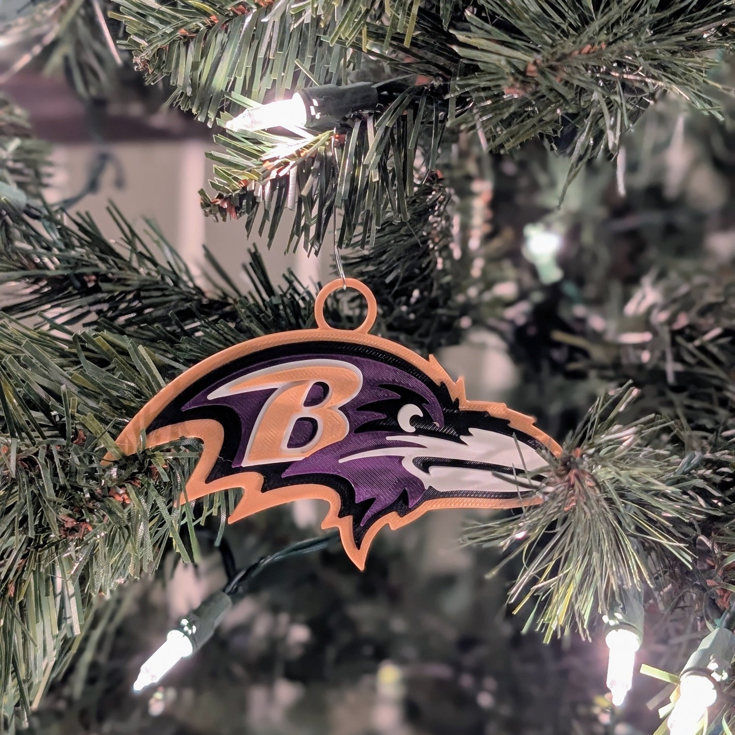Baltimore Ravens logo ornament