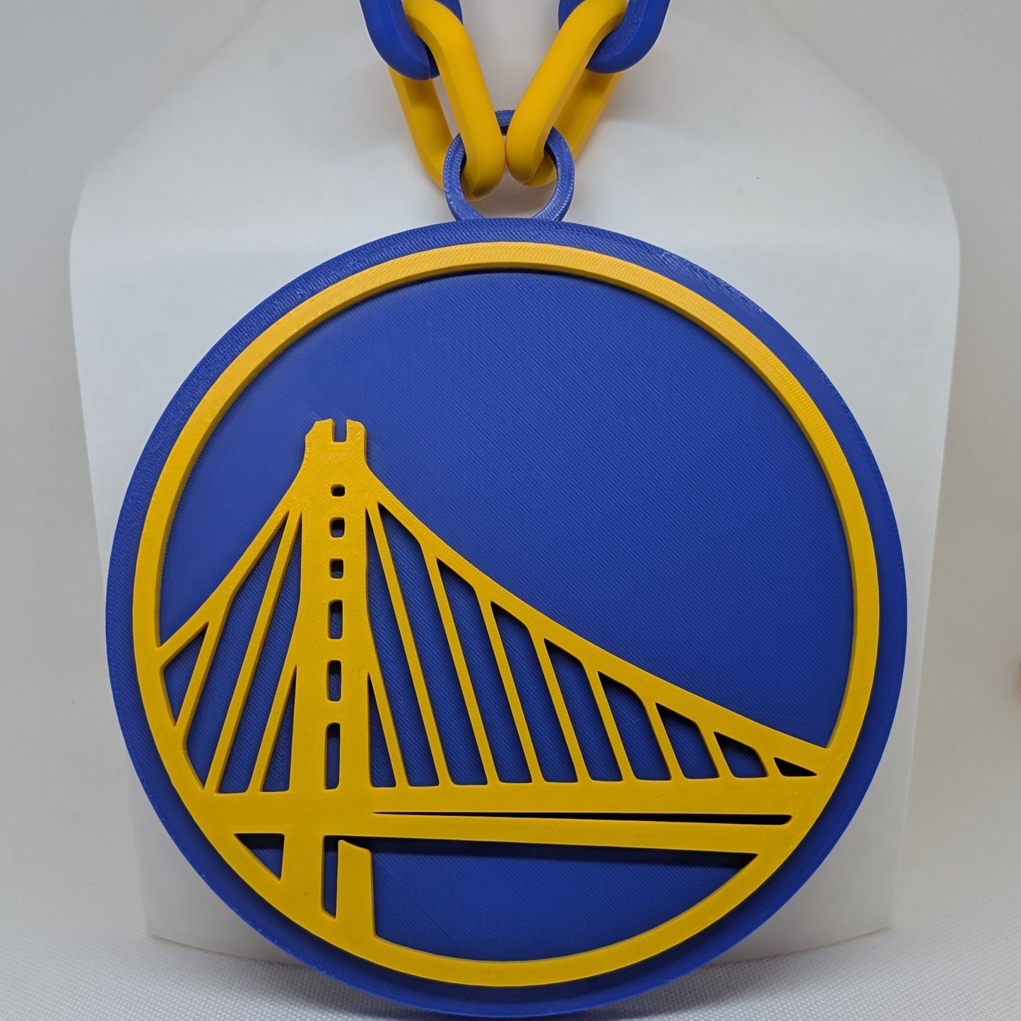 Golden State Warriors logo on a white background