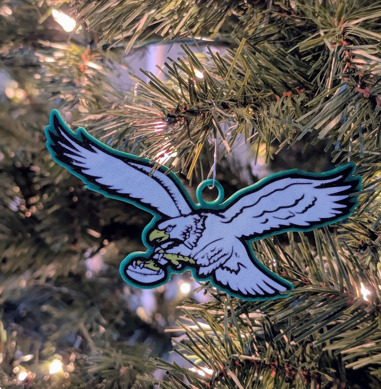 Philadelphia Eagles Christmas Ornament - Eagles Ornament - 5x3 Inches