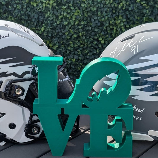 Philadelphia Eagles Love Park Sign - Philly LOVE sign For Mancave