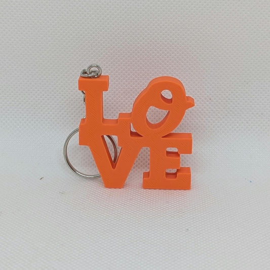 MLB Baltimore Orioles Keychain - Love Park Keychain 2x2 Inches