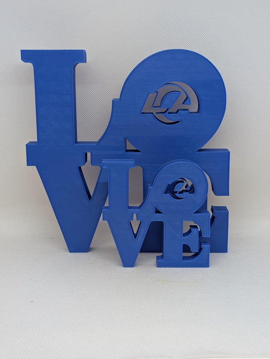 Los Angeles Rams Love Park Sign - LOVE sign For Mancave