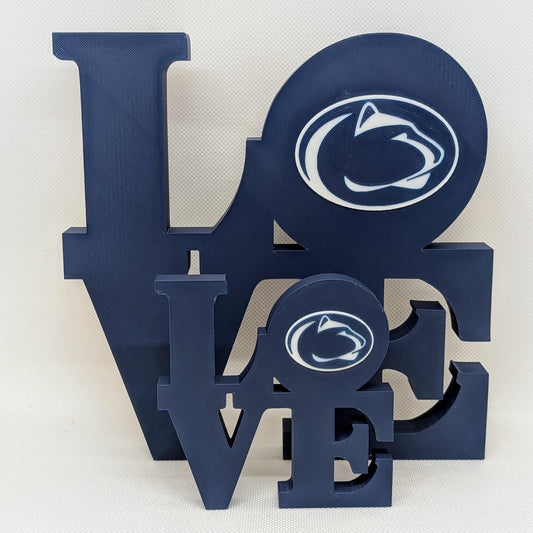 Penn State University Nittany Lions Love Park Sign For Mancave