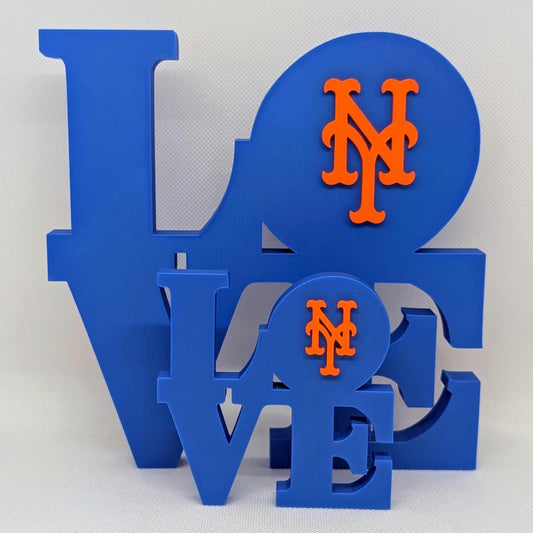 New York NY Mets Love Park Sign LOVE sign For Mancave