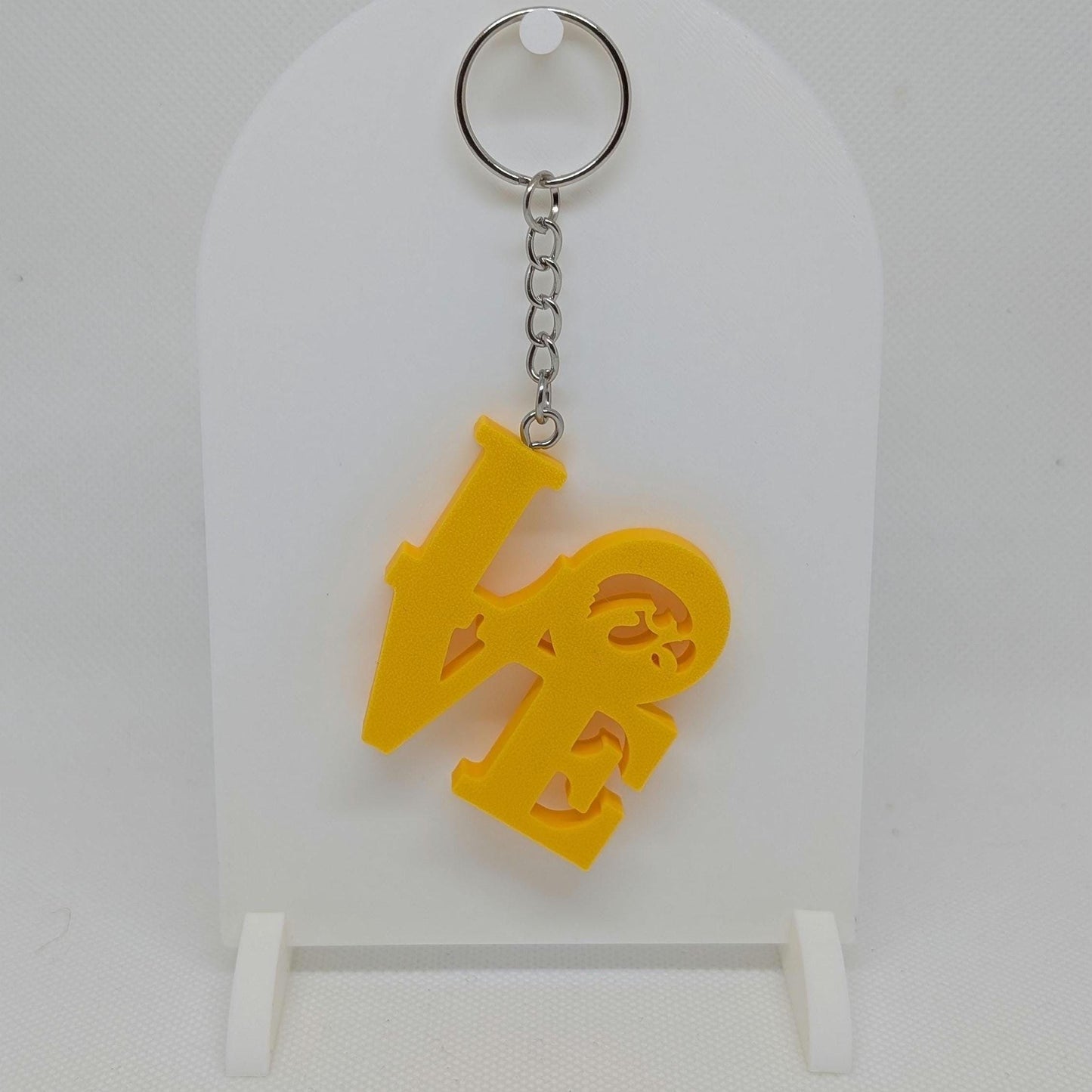 University of Iowa Hawkeyes Keychain -  Love Park Keychain 2x2 Inches