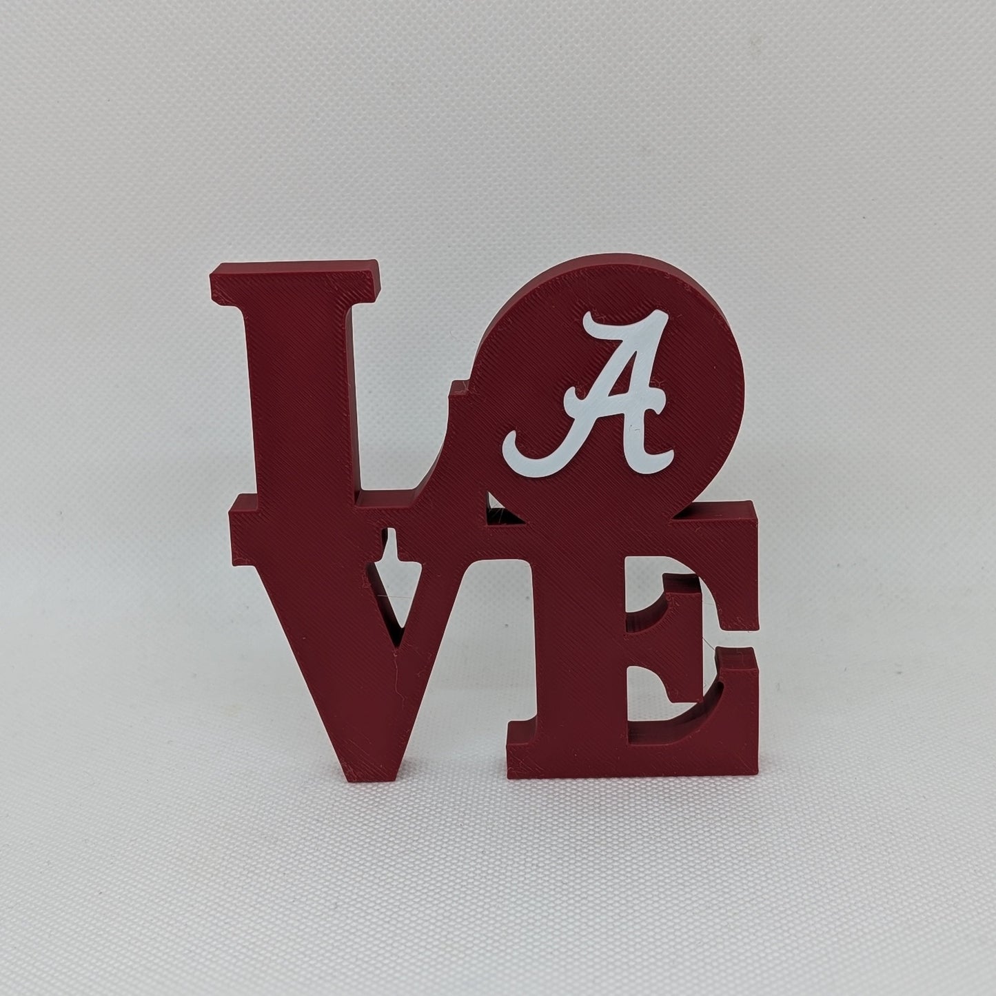 Alabama Crimson Tide Love Park Sign - LOVE sign For Mancave