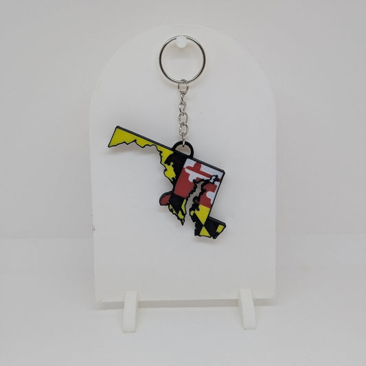 Maryland Flag Keychain