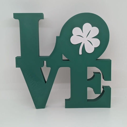 Saint Patrick's Day Love Park Sign