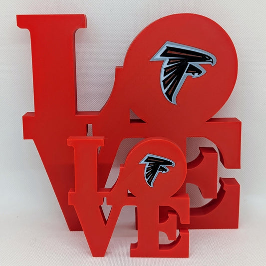 Atlanta Falcons Love Park Sign - LOVE Statue For Mancave