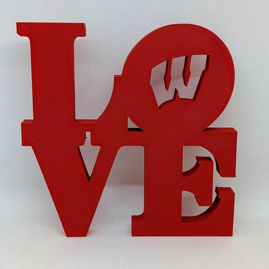 University Of Wisconsin Badgers Love Park Sign For Mancave