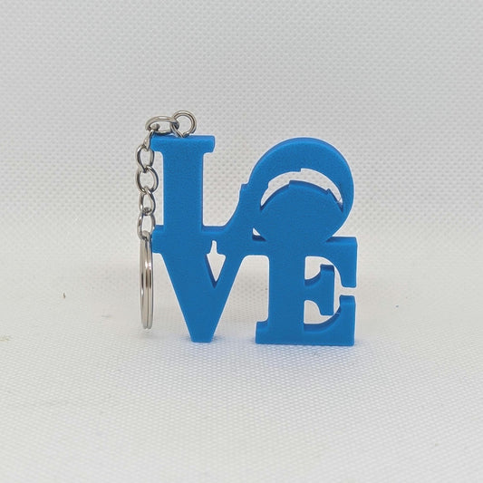 Los Angeles Chargers Keychain - Chargers Love Park Keychain 2x2