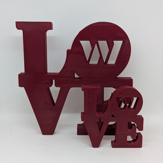 NFL Washington Commanders Love Park Sign -  LOVE sign For Mancave