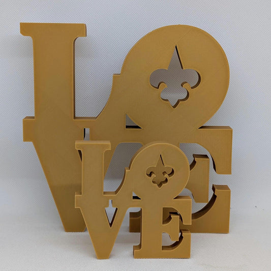New Orleans Saints Love Park Sign -  LOVE sign For Mancave