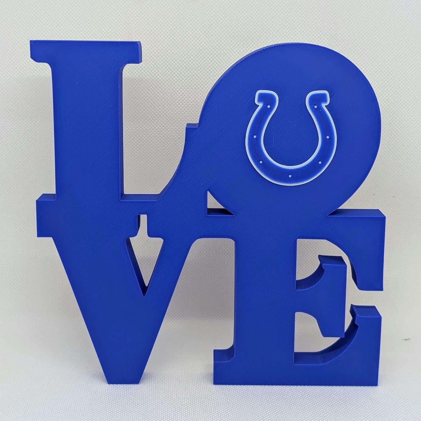 Indianapolis Colts Love Park Sign -  LOVE Statue For Mancave
