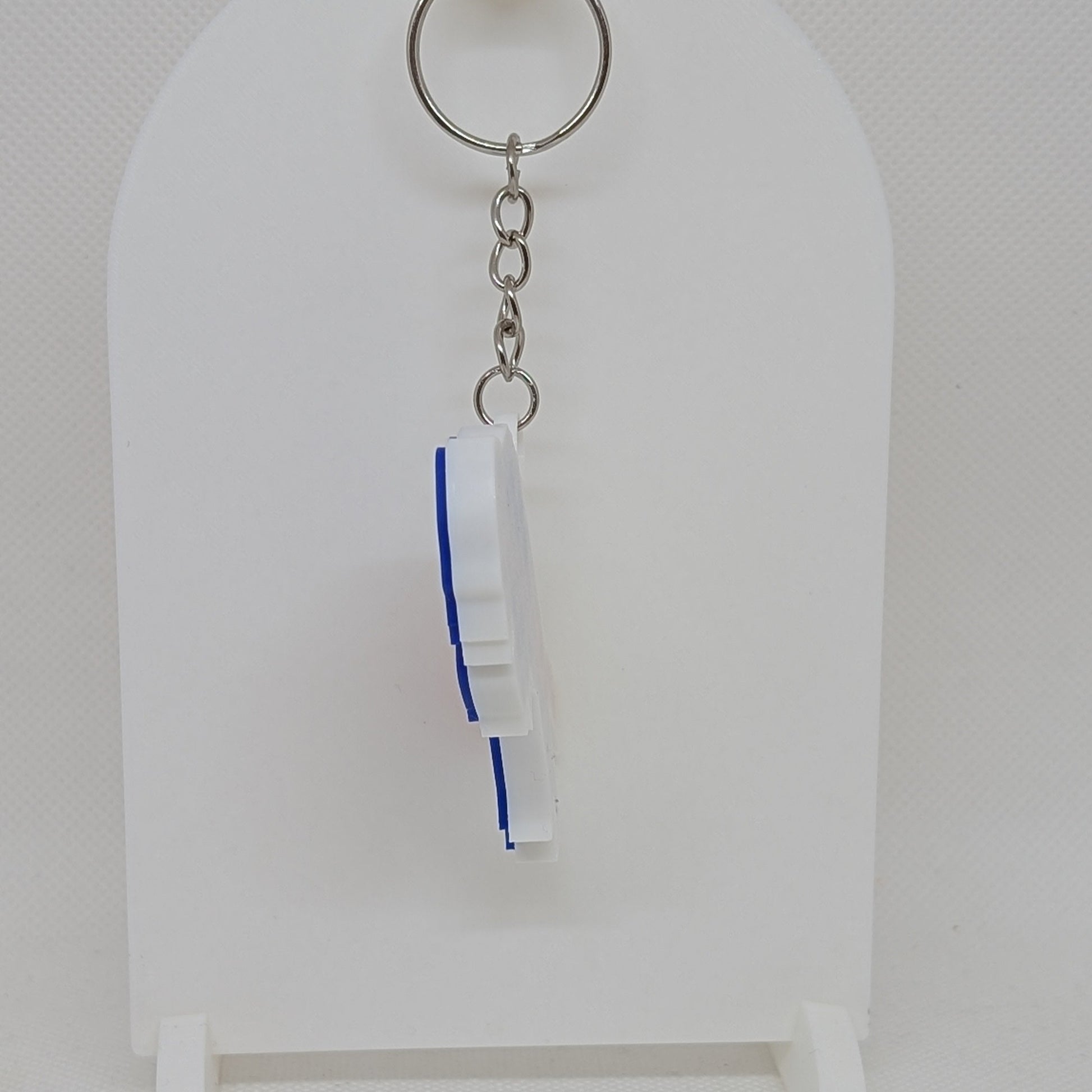 Side view of Bills keychain