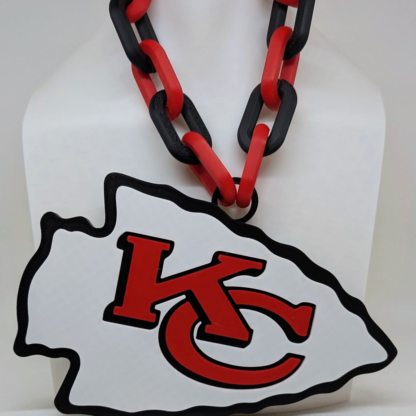 Kansas City Chiefs Oversized Pendant Necklace -  8x6 inches