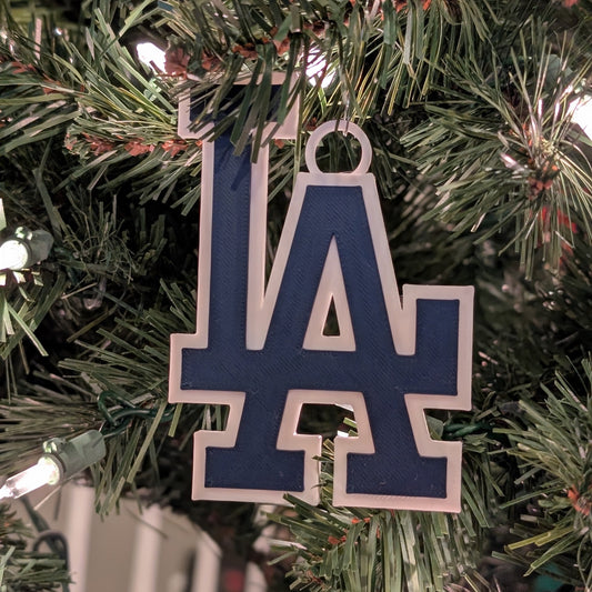 LA Dodgers Christmas Ornament
